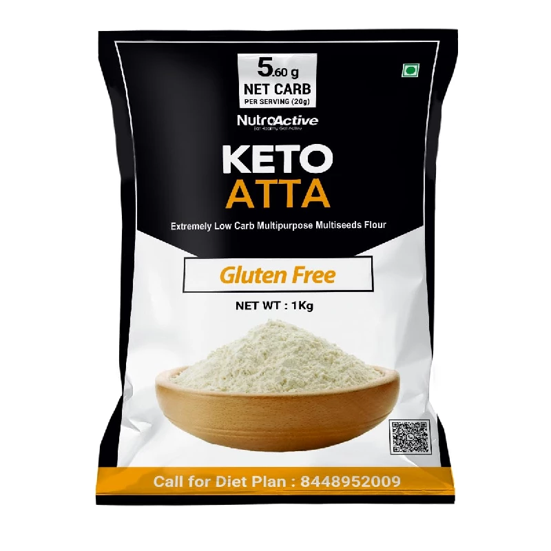 NutroActive Keto Atta Gluten Free Ultra Low Carb Flour, 1 kg-1.webp